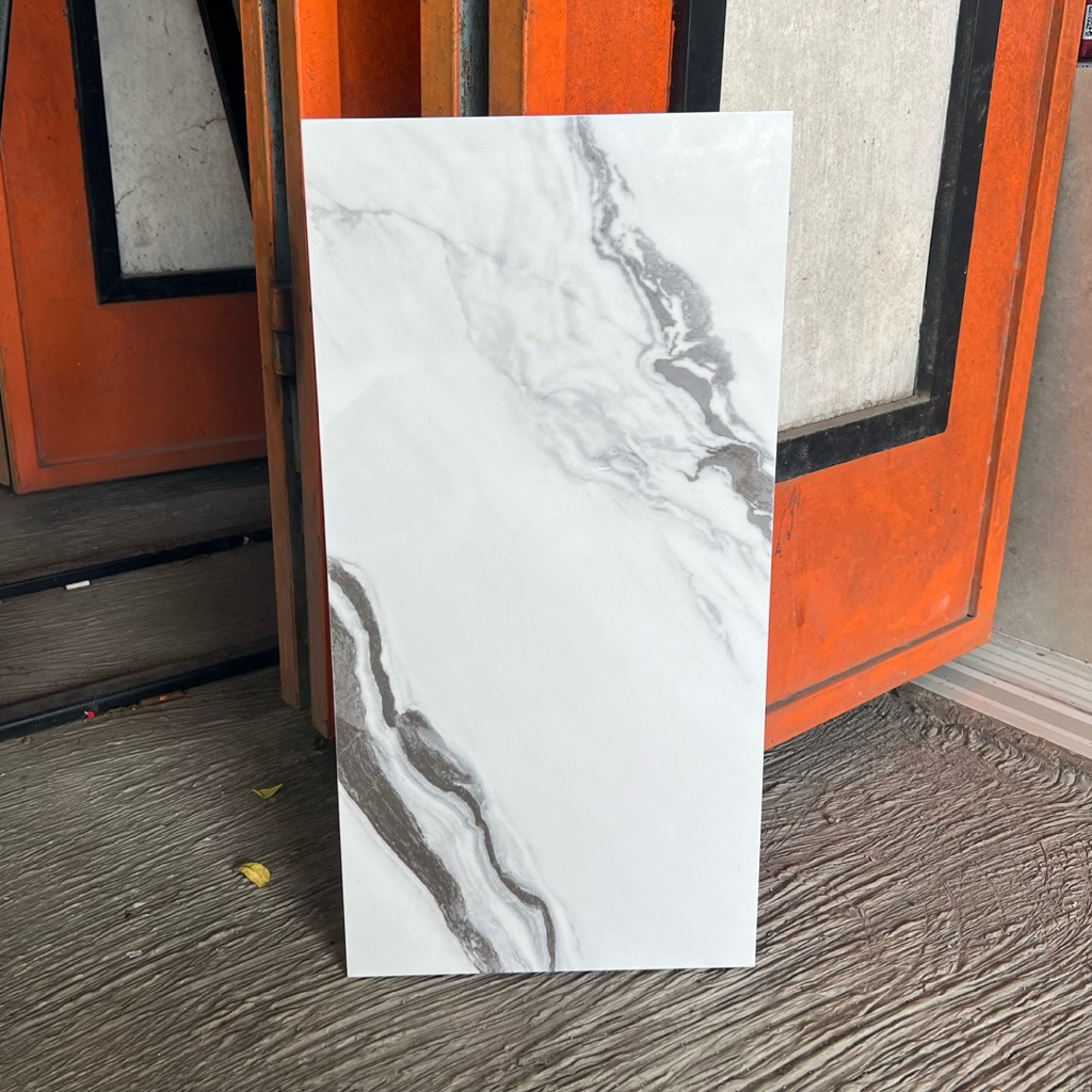 Keramik Dinding Cutting 30x60 Sun Power Palapa Bianca | Glossy