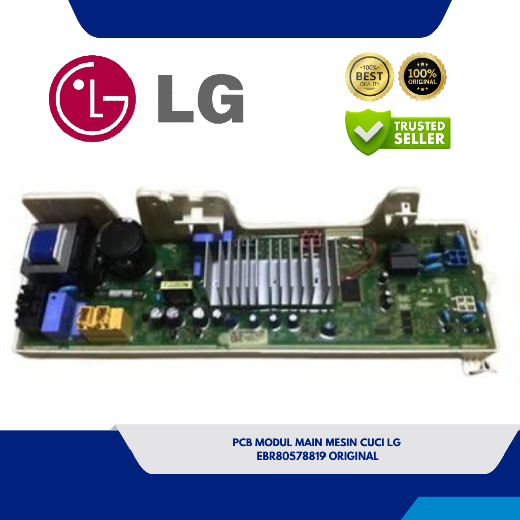 PCB MODUL MAIN MESIN CUCI LG EBR80578819 F1007NPPW ORIGINAL