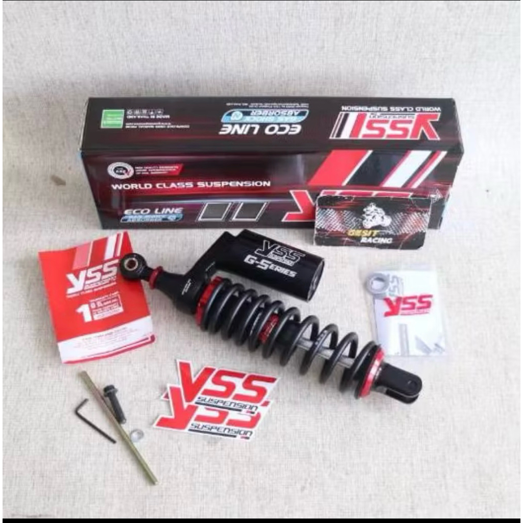 Shock YSS  UK 330mm  Vario 125-Vario 150-Scoopy fi YSS G PLUS SMOOTH Tabung Hitam