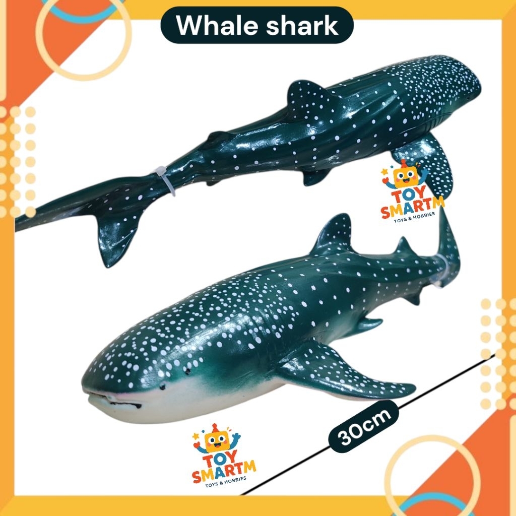 Mainan Boneka Hiu Whale Shark Simulation Binatang Laut Ikan Hiu Paus