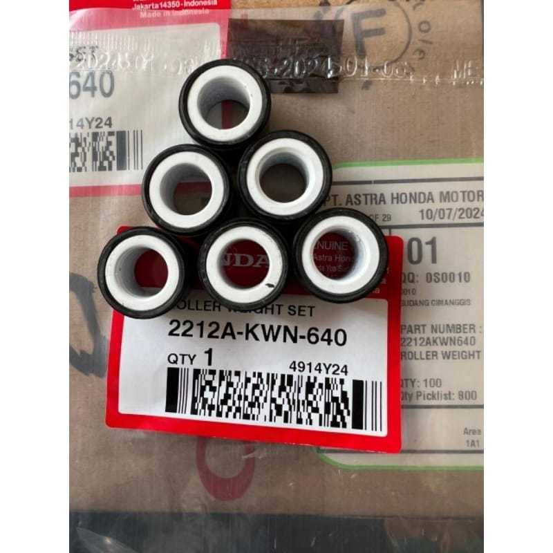 ORIGINAL AHM roller vario 125 led vario 150 led KWN AHM putih