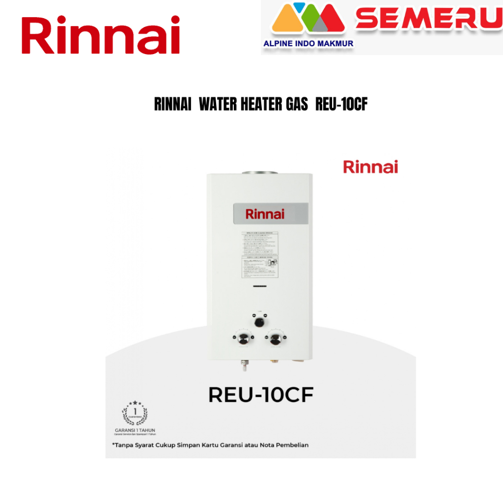 RINNAI  WATER HEATER GAS  REU-10CF