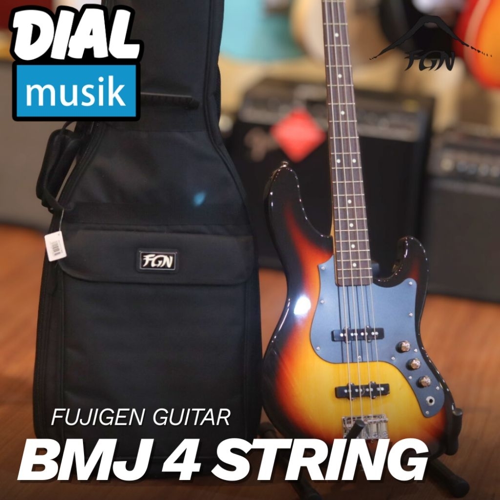 Fujigen BMJ-R 3 Tone Sunburst  - Gitar Bass Fujigen 4 Strings R-3TS / BMJ R / BMJR