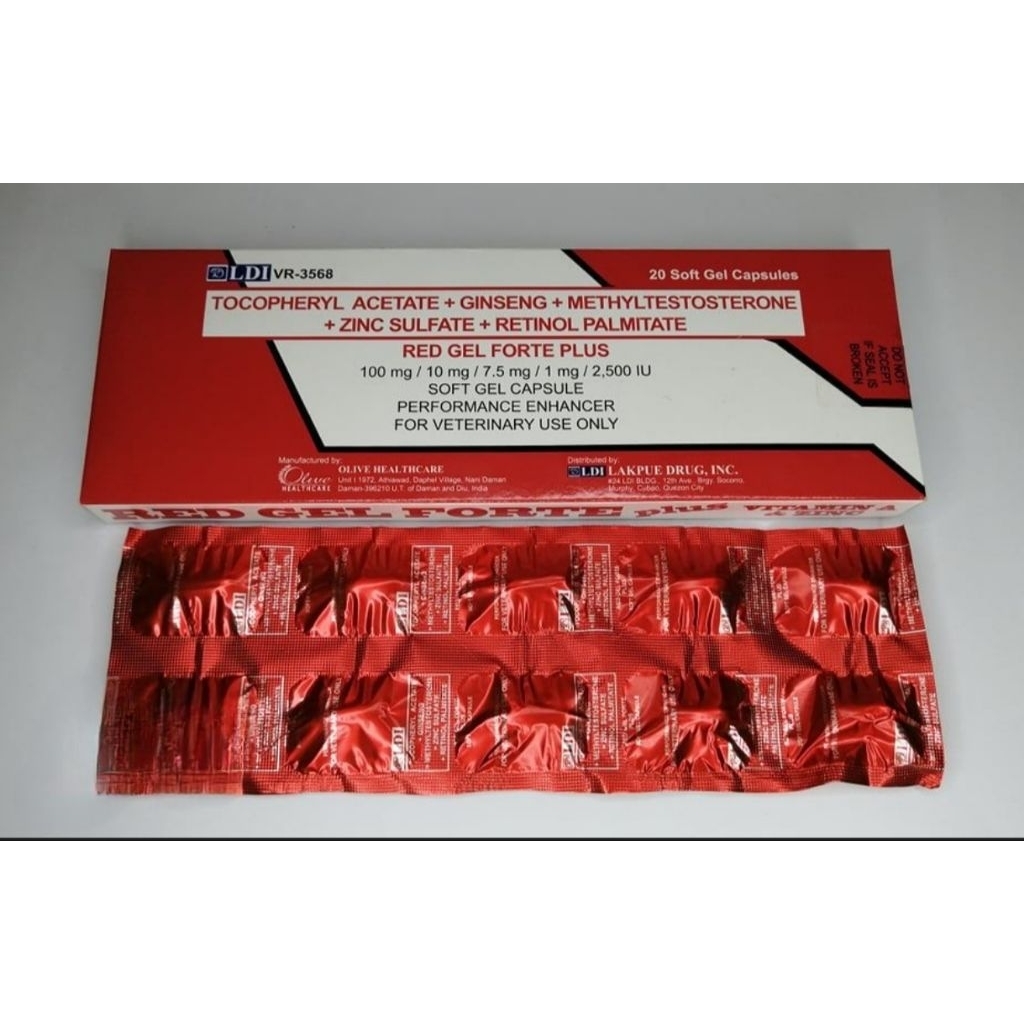 Red gel forte plus penambah stamina refleks ayam