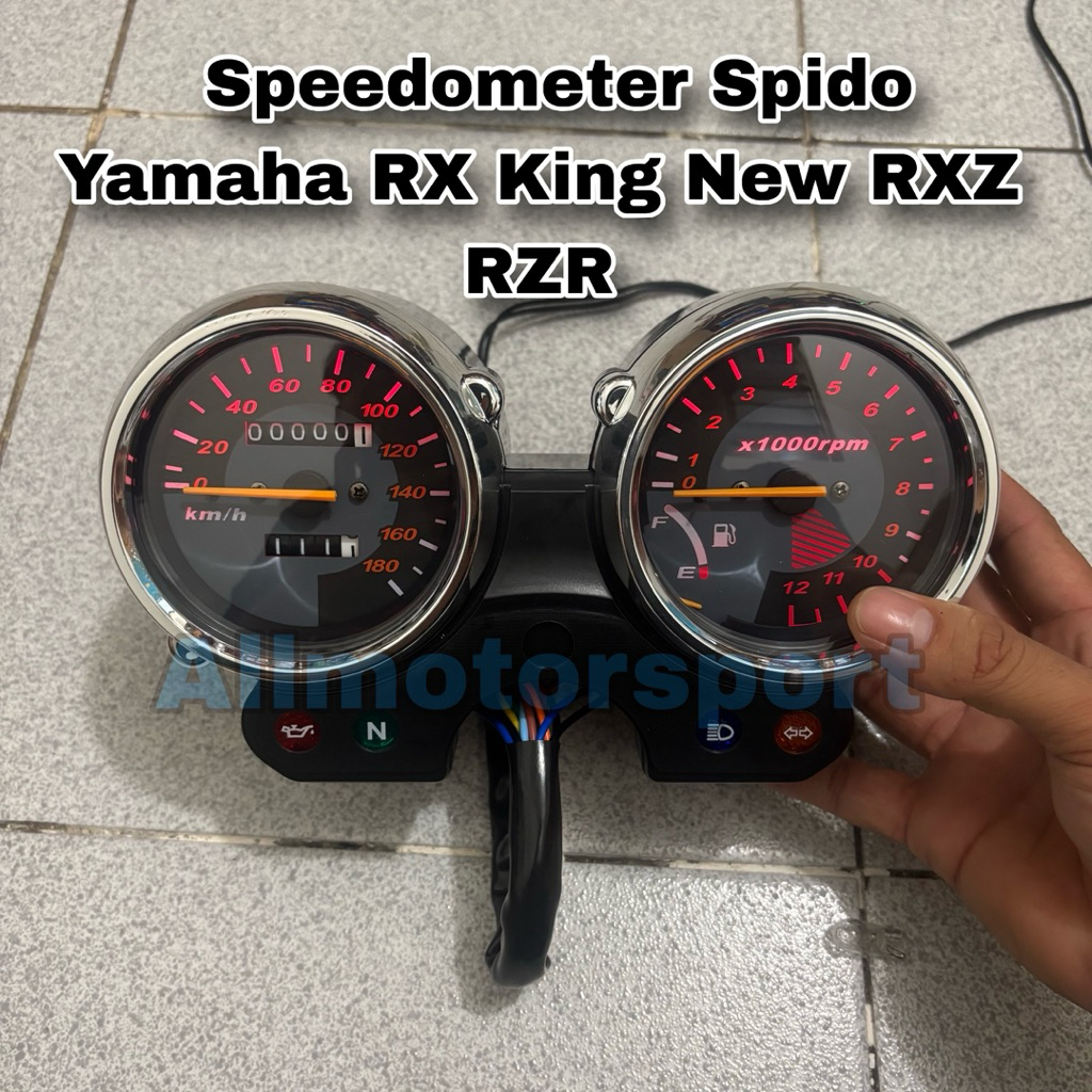 Speedometer Kilometer Custom Lampu Led Yamaha Rx King New Rx King 135 Tahun 2001-2005 spedo Spidomet