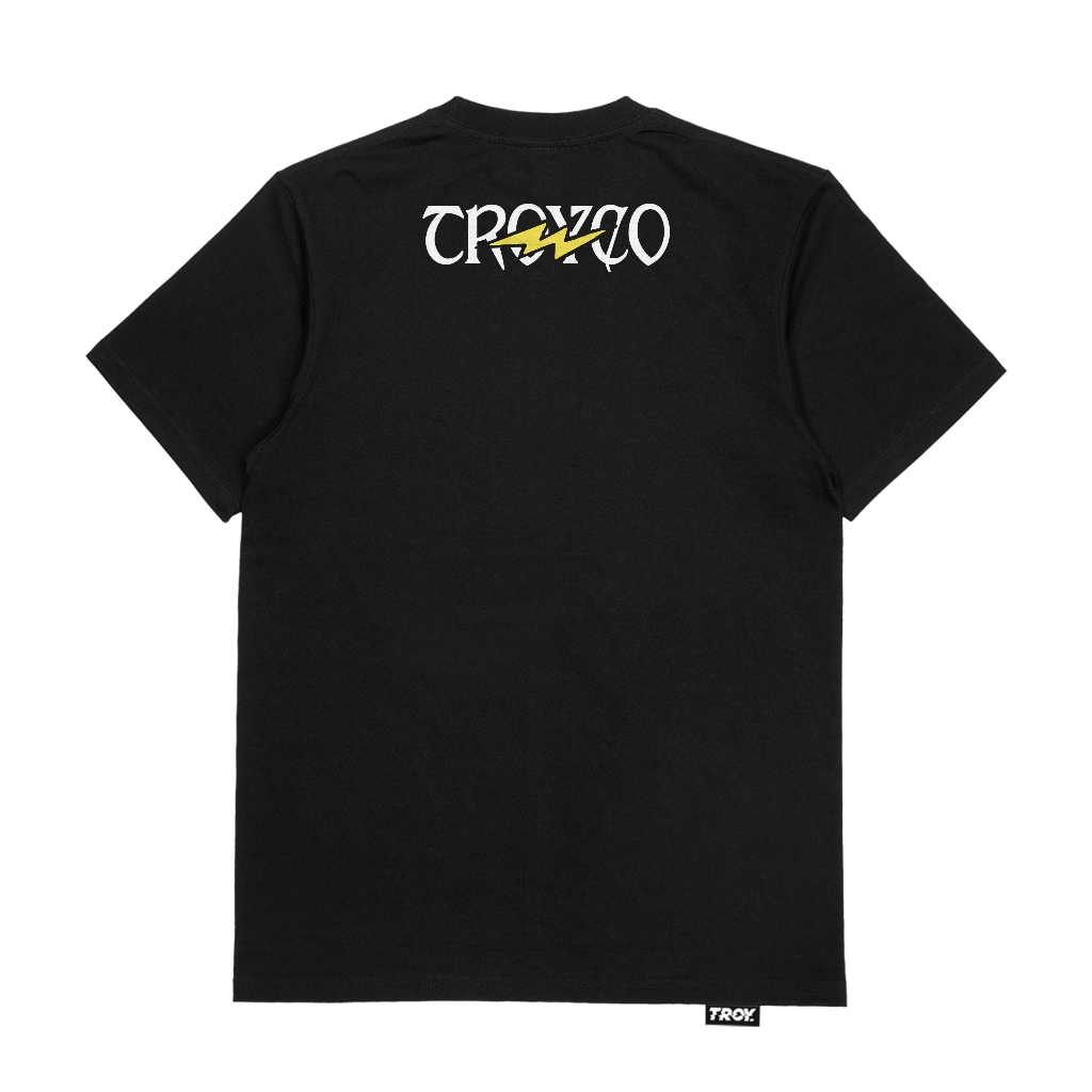 Troy Company Tshirt Black Electrocute - Kaos Lengan Pendek Kaos Hitam MTD 3517
