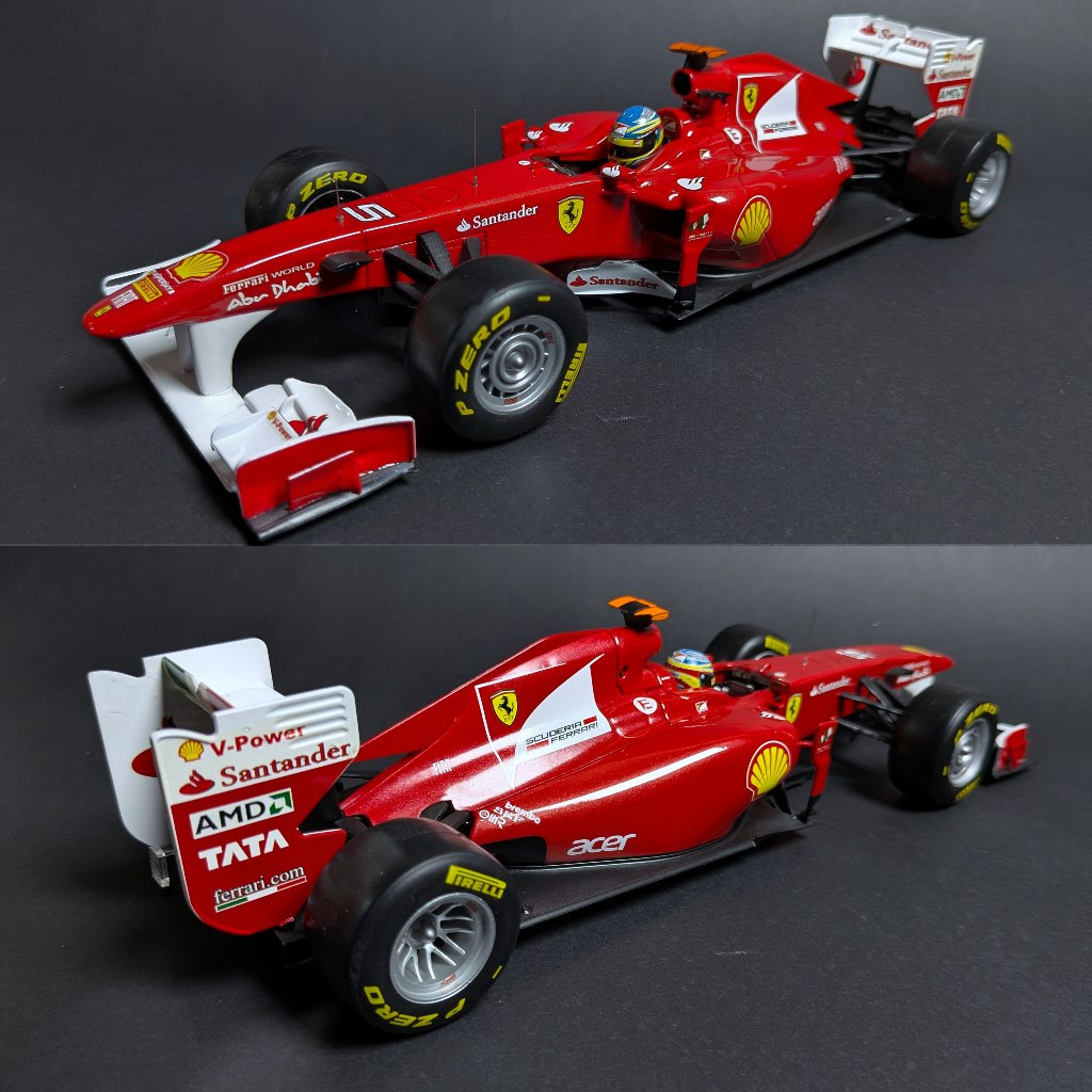 Hot Wheels Racing Ferrari 150 Italia 2011 - Fernando Alonso - 1/18 Scale