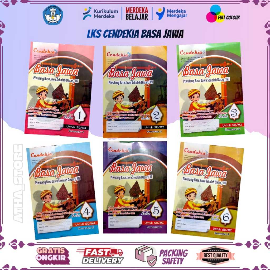 LKS BAHASA JAWA KELAS 1,2,3,4,5,6 CENDEKIA SEMESTER 2 EDISI REVISI
