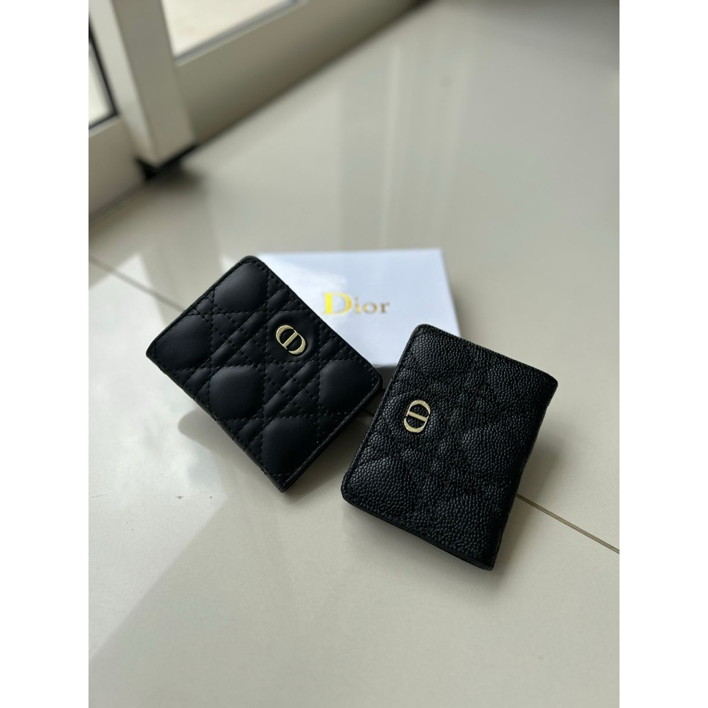 DOMPET KARTU MINI HITAM PREMIUM / CARD HOLDER KULIT PRIA WANITA BRANDED LOOK FREE BOX