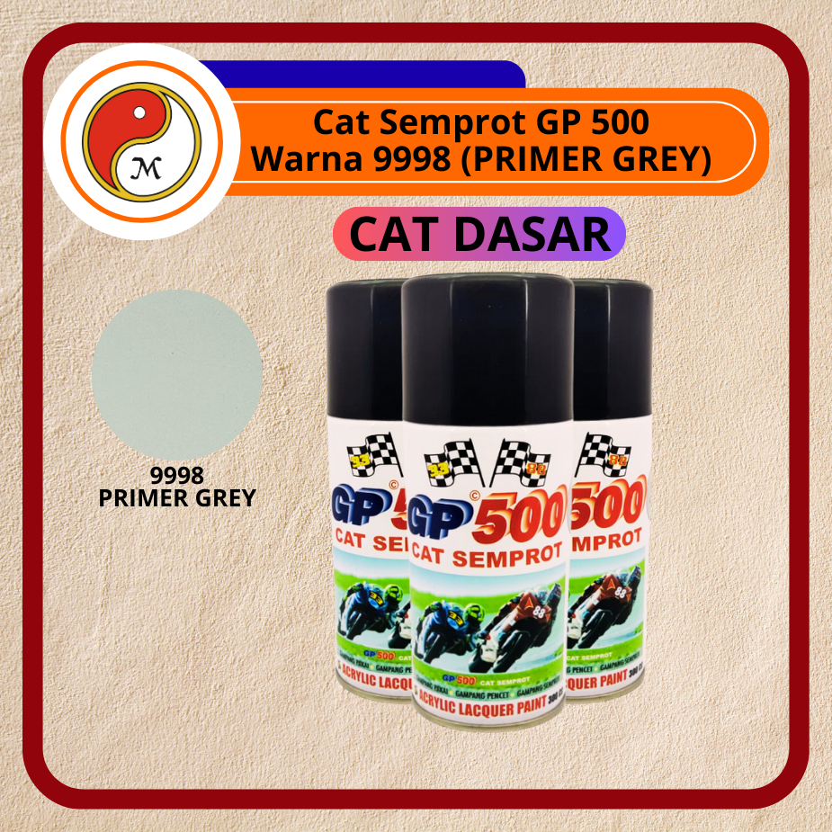 Cat Dasar Semprot GP500 Primer Grey 300cc – Cat Primer Abu-Abu
