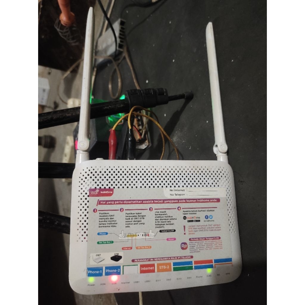 Router wifi Indihome bekas normal