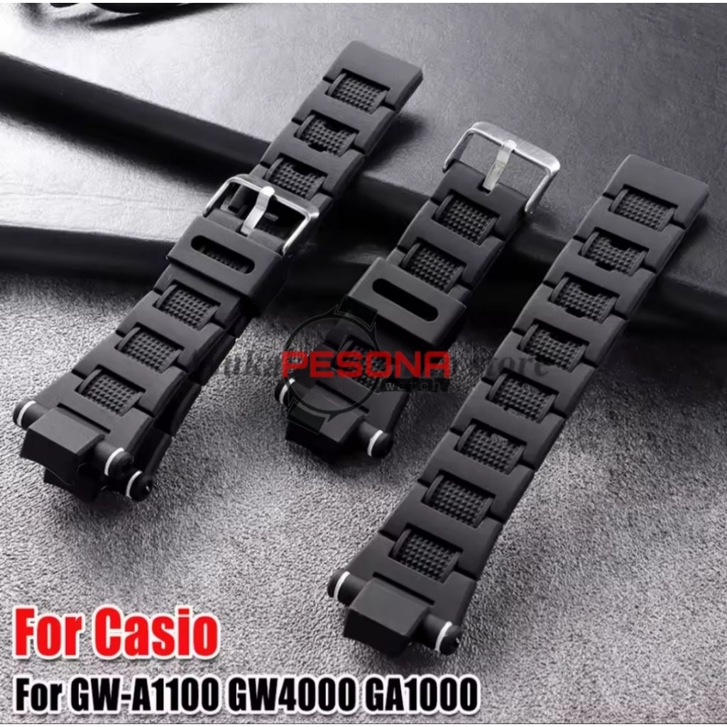 Strap Tali Jam Tangan Casio G-Shock GA1000 GW-A1100 GW4000 Tali Jam Tangan Karet Casio