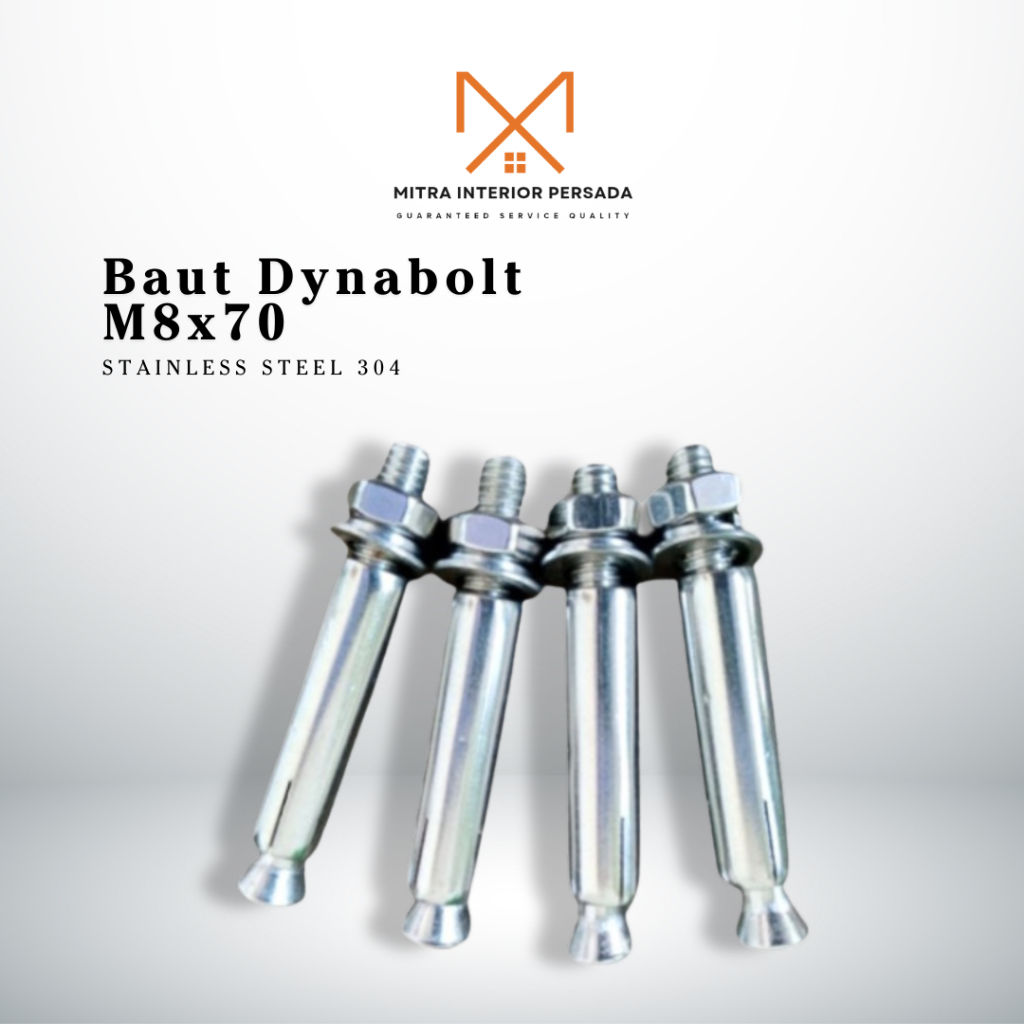 Ss 304 Baut dinabol stainless m8x70 / Dynabolt Stainless m8x70
