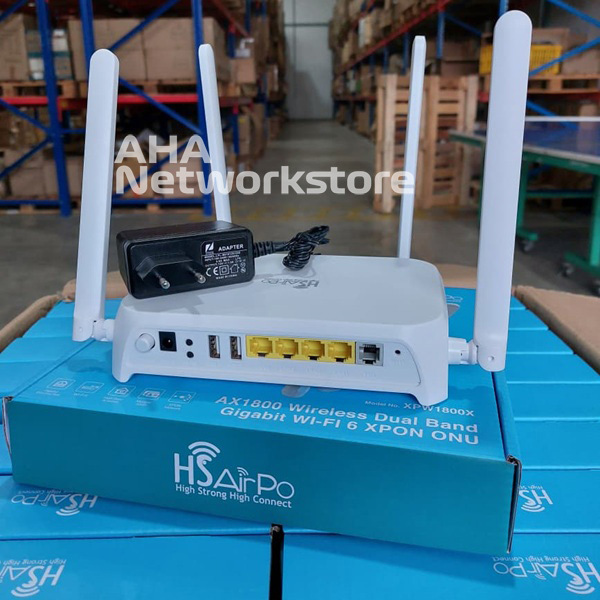 XPW1800X ONU XPON WiFi6 AX1800 Dualband Gigabit HSairPo XPW1800 XPON ONT AX1800 WiFi6 MIMO Gigabit L