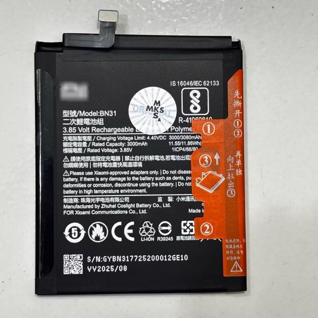 Batre Baterai HP XMI REDMI S2 ORIGINAL 100% Model Battery Batrei BN31 BN-31