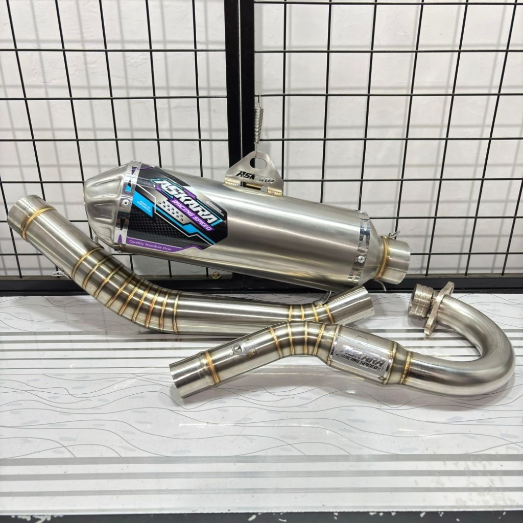 Knalpot CRF 150| KLX 150 BF D-TRACKER WR 155 type AR Pro series original Askara Racing Speed