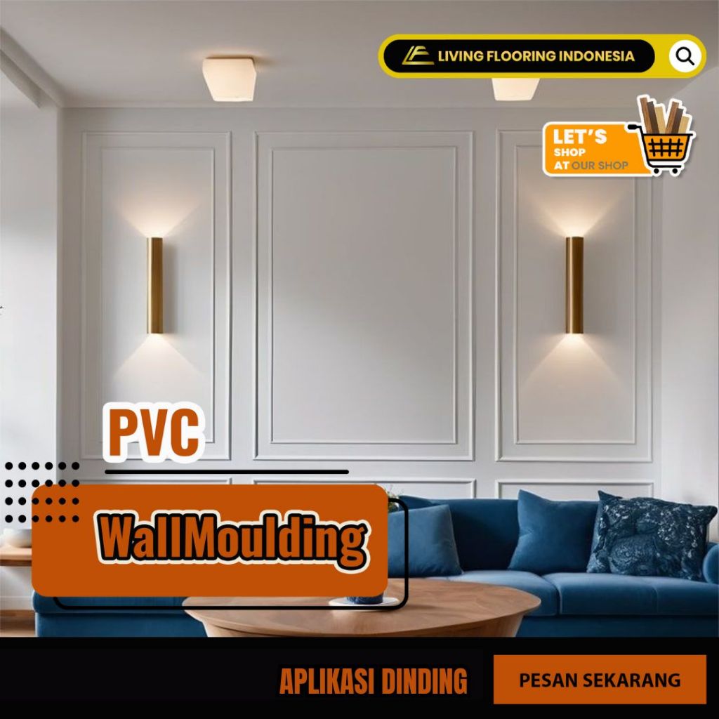 Wall Moulding Skirting Lis Profil Dinding Dan Plafond Kualitas Premium untuk Interior Rumah dan Bang