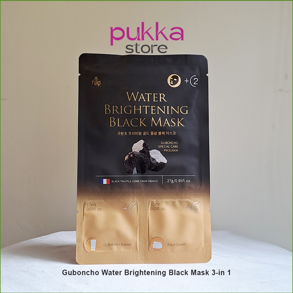 Guboncho Water Brightening Black Mask 3 in 1 - 1pcs