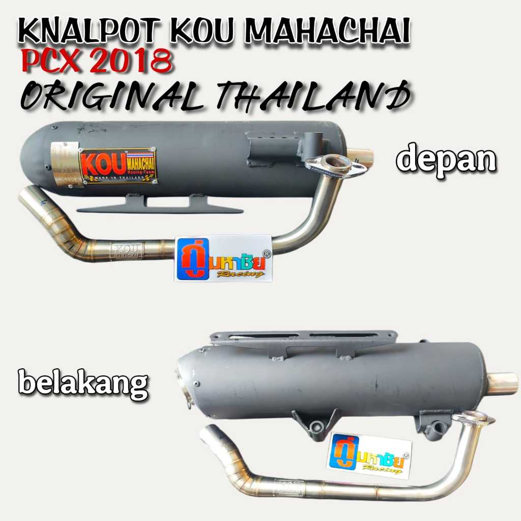 KNALPOT KOU MAHACHAI MODEL PCX 2018 ORIGINAL THAILAND