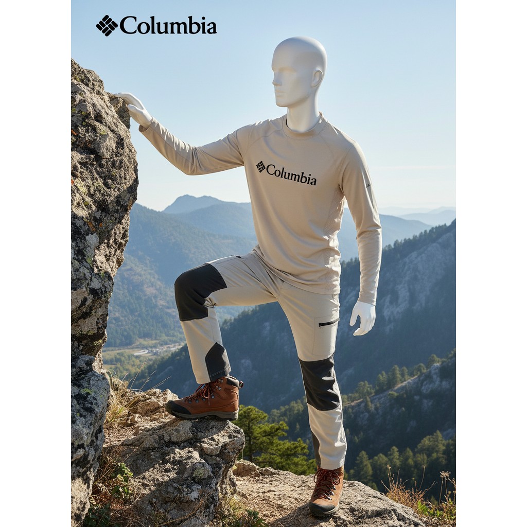 Base Layer Columbia Original Pria | Kaos Thermal Outdoor Lengan Panjang Dry Fit