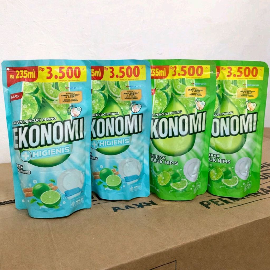 Ekonomi Liquid Sabun Cuci Piring Kemasan 235 ml Eceran 3500