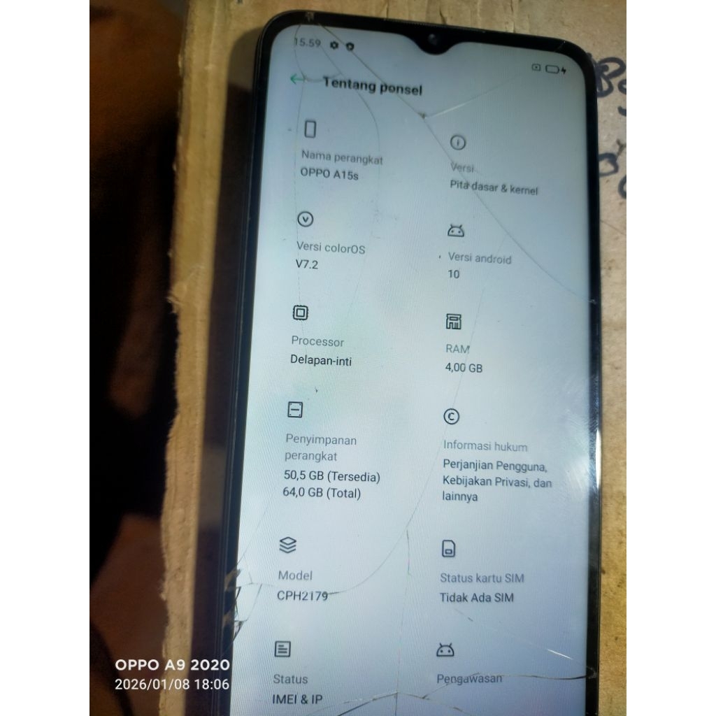 MESIN OPPO A15 / A15s RAM 4/64  NORMAL JAYA