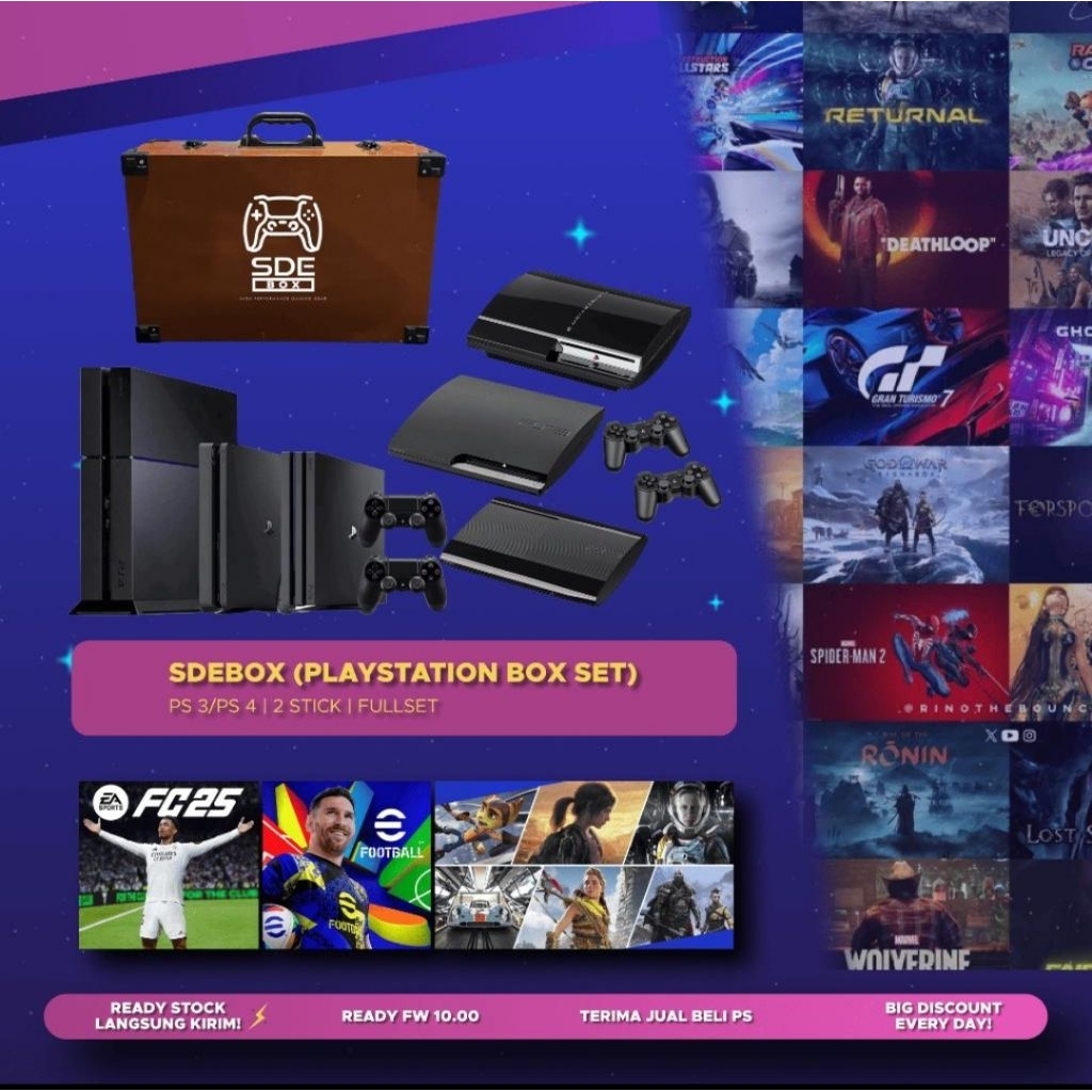 PLAYBOX dan Monitor ps4