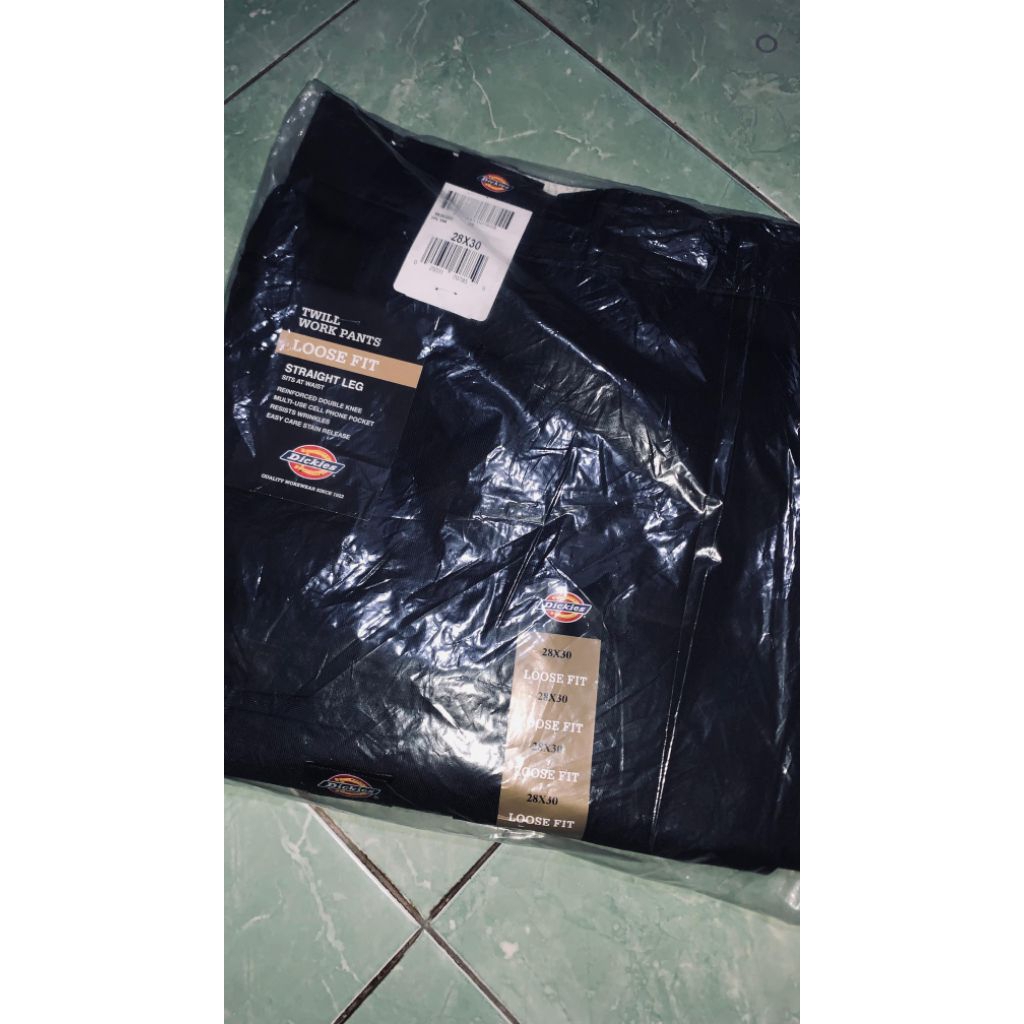 Dickies Doublee Knee Long Pants Size 28x30 85283 Black
