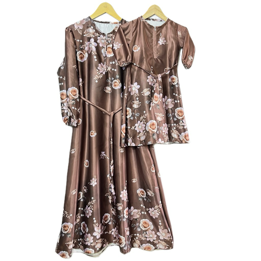 GAMIS ELZOYA COUPLE BAJU LEBARAN  IBU DAN ANAK TERBARU