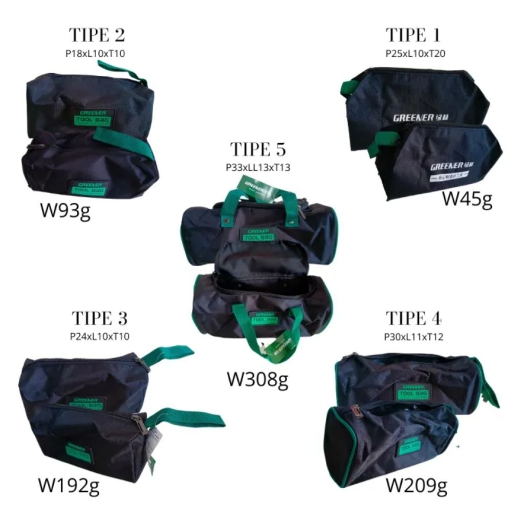 GREENER Tool Box Hand Bag - Tas Alat dan Perkakas Kecil Teknisi