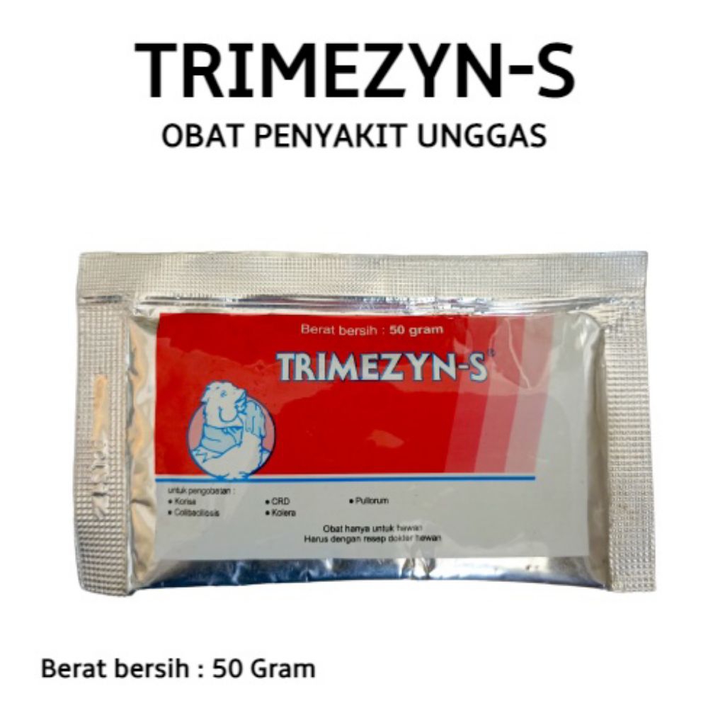TRIMEZYN 50GRM  ANTIBIOTIK  AYAM (UNGGAS)