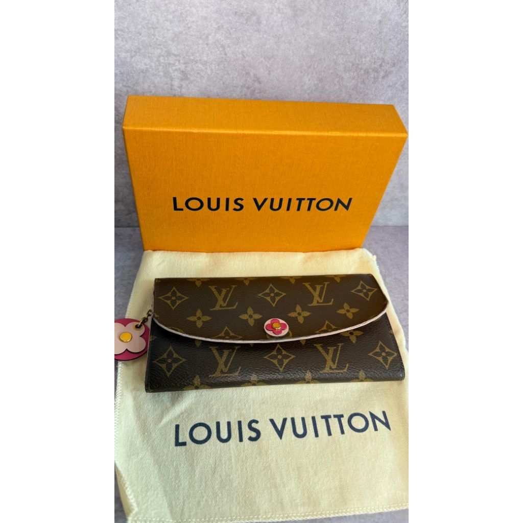 LV Wallet Monogram flower (Authentic) - Louis Vuitton Emilie Wallet (Dompet Emilie).