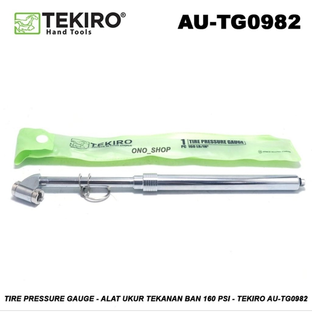 Tekiro Alat Ukur Angin Ban Tekanan tinggi 160 Psi / 200 Psi ( Tire Pressure Gauge Big 160 psi / 200 