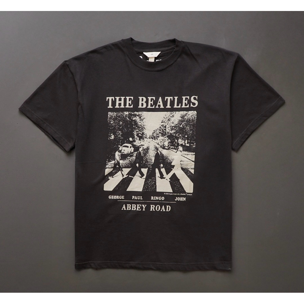 [ORIGINAL] Tshirt The Beatles HnM | Basic tee unisex | Atasan pria | Atasan HnM | The Beatles grey T