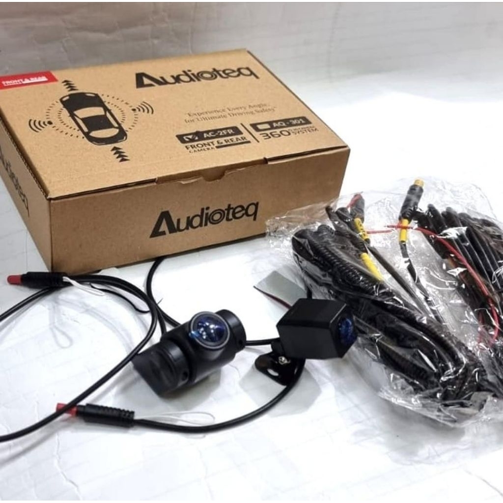 Kamera dvr mobil depan belakang audioteq AC-2FR camera dual camera dvr