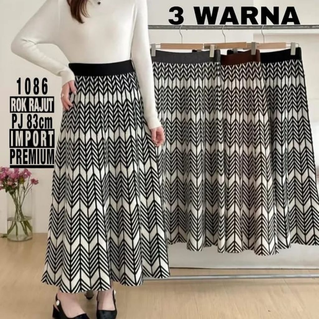Rok rajut import premium/rok rajut bahan tebal/rok rajut kekinian stayils korea