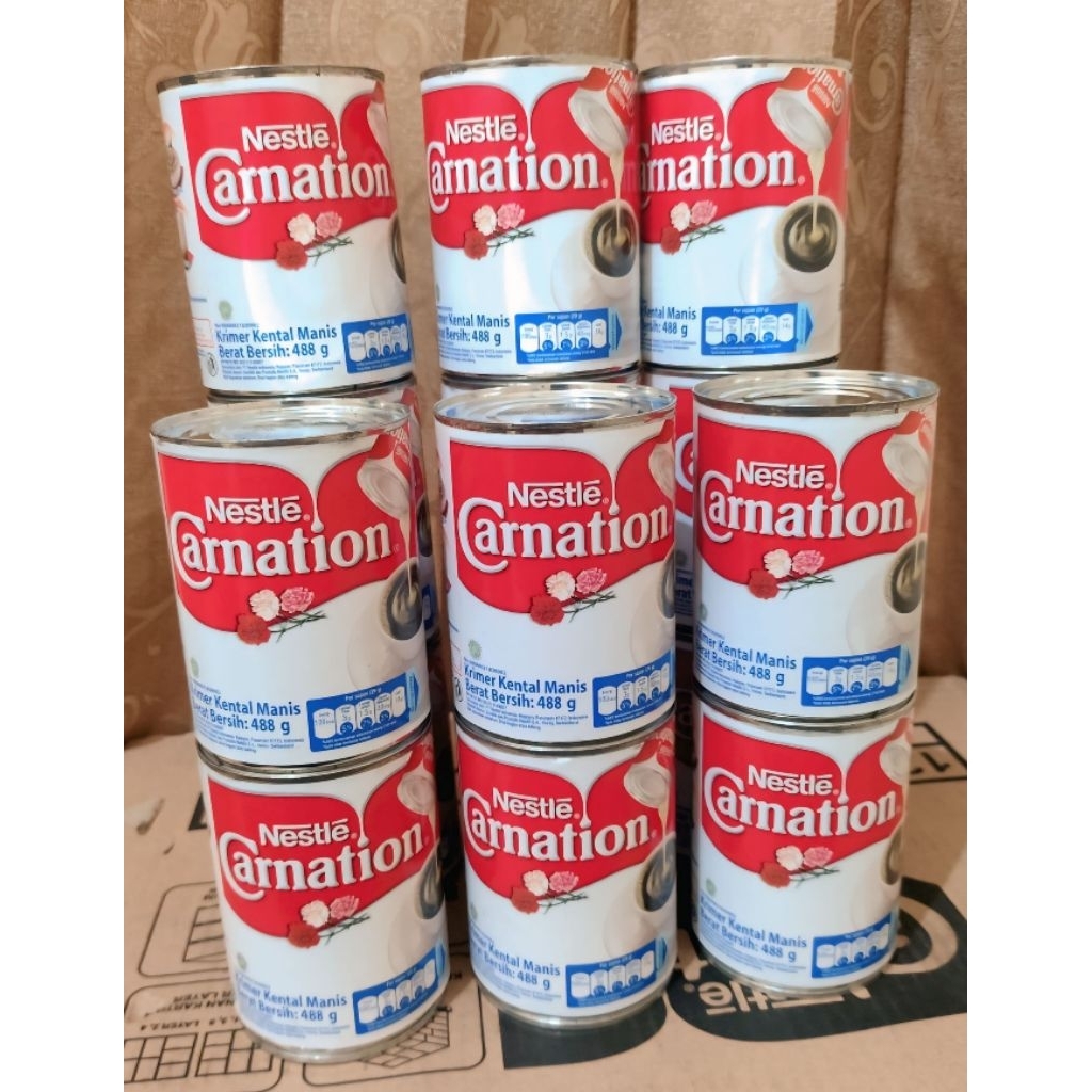 SUSU KENTAL MANIS CARNATION 488gr (carnation besar) PAKET ISI 6 KALENG