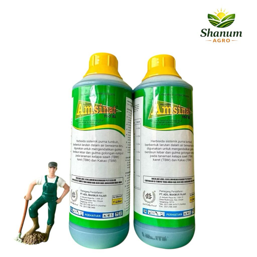 Herbisida AMSINAT 150SL 1 Liter - Herbisida Kontak dan Sistemik AMSINAT