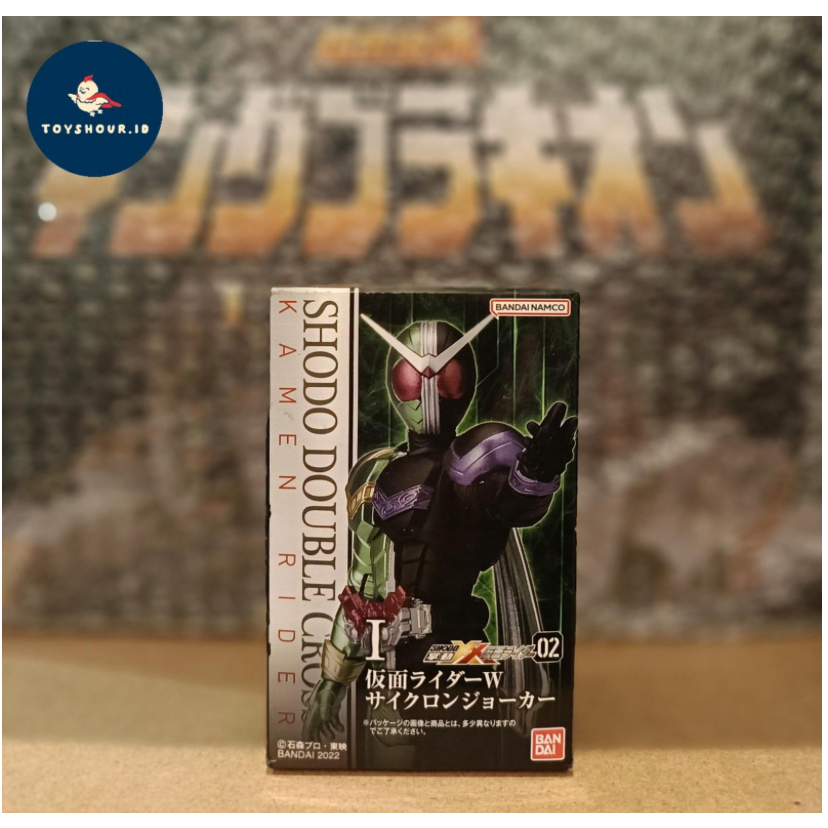 SHODO XX DOUBLE CROSS KAMEN RIDER 02 W CYCLONE JOKER