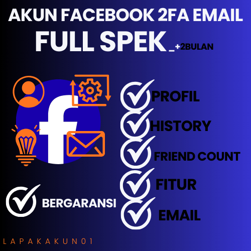 AKUN FACEBOOK 2FA FULL SPEK (umur akun ± 2 bulan)