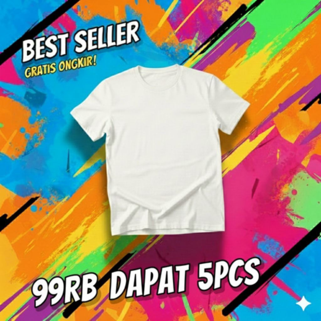 Kaos Polos Oblong Dewasa 30s
