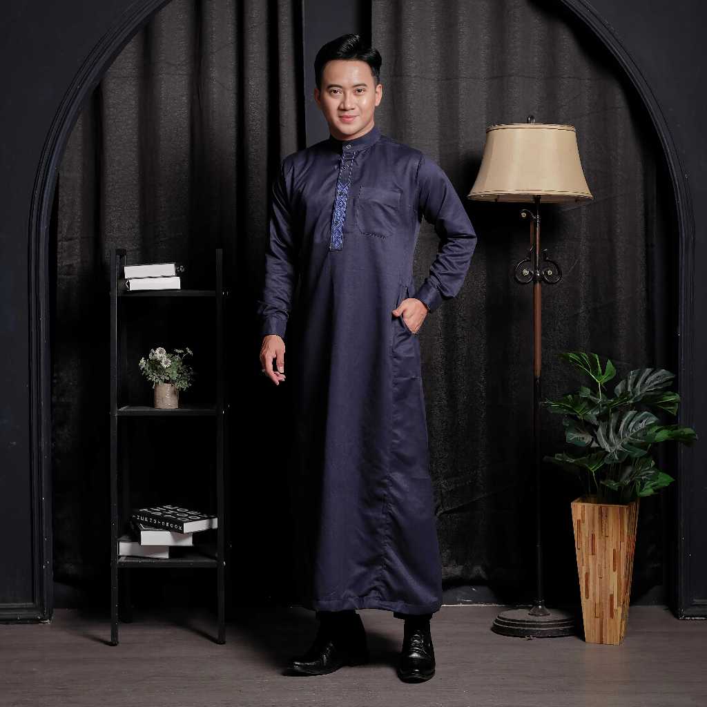 TERBARU JUBAH PRIA SLIMFIT GAMIS PRIA JUBAH MEWAH BRODIR SLIMFIT JUBAH PRIA DEWASA