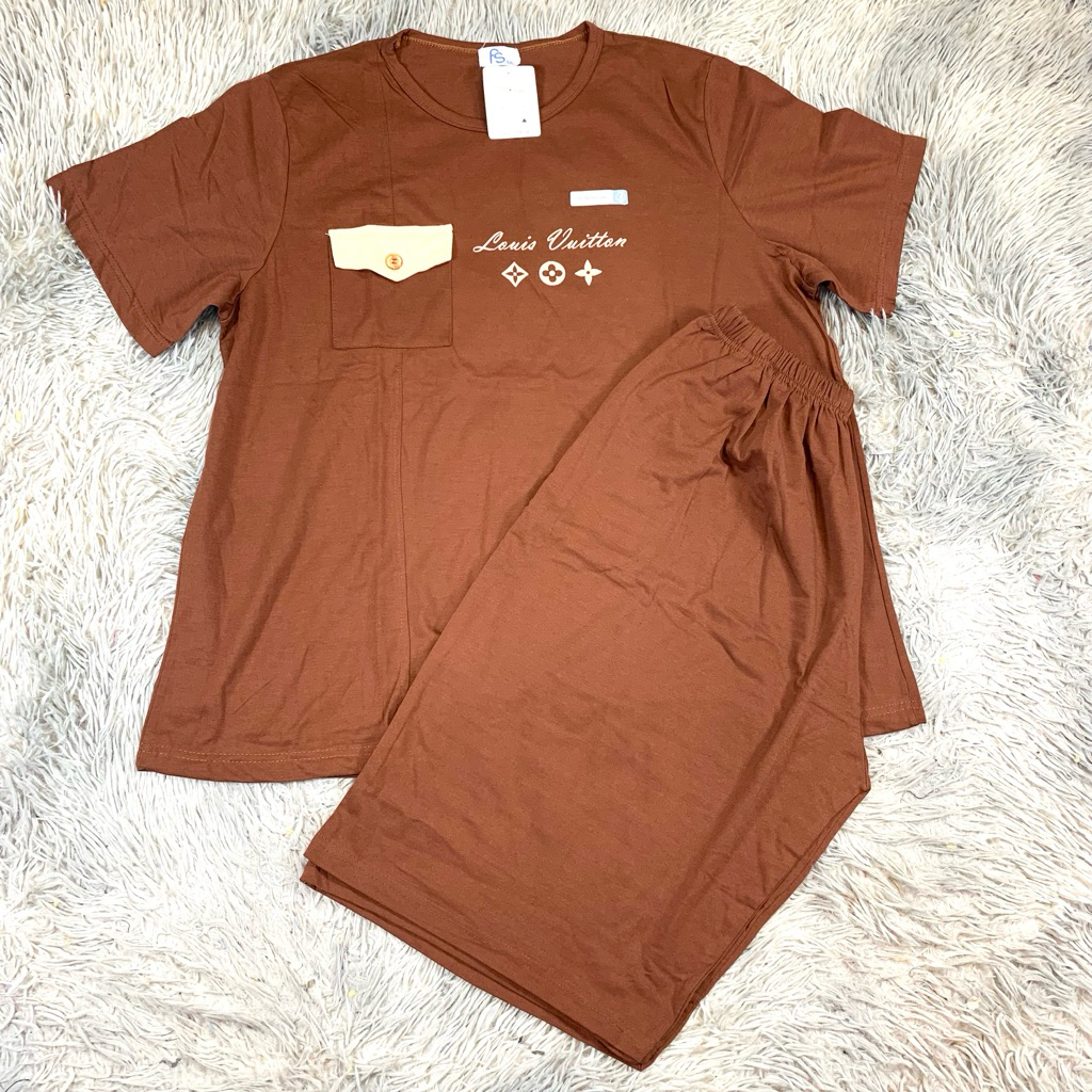 Tebobok - LD 126 3/4 Jumbo Stelan Forever Sweet 5 XL | Baju Tidur Forever Sweet | Sielie Tessa Daili