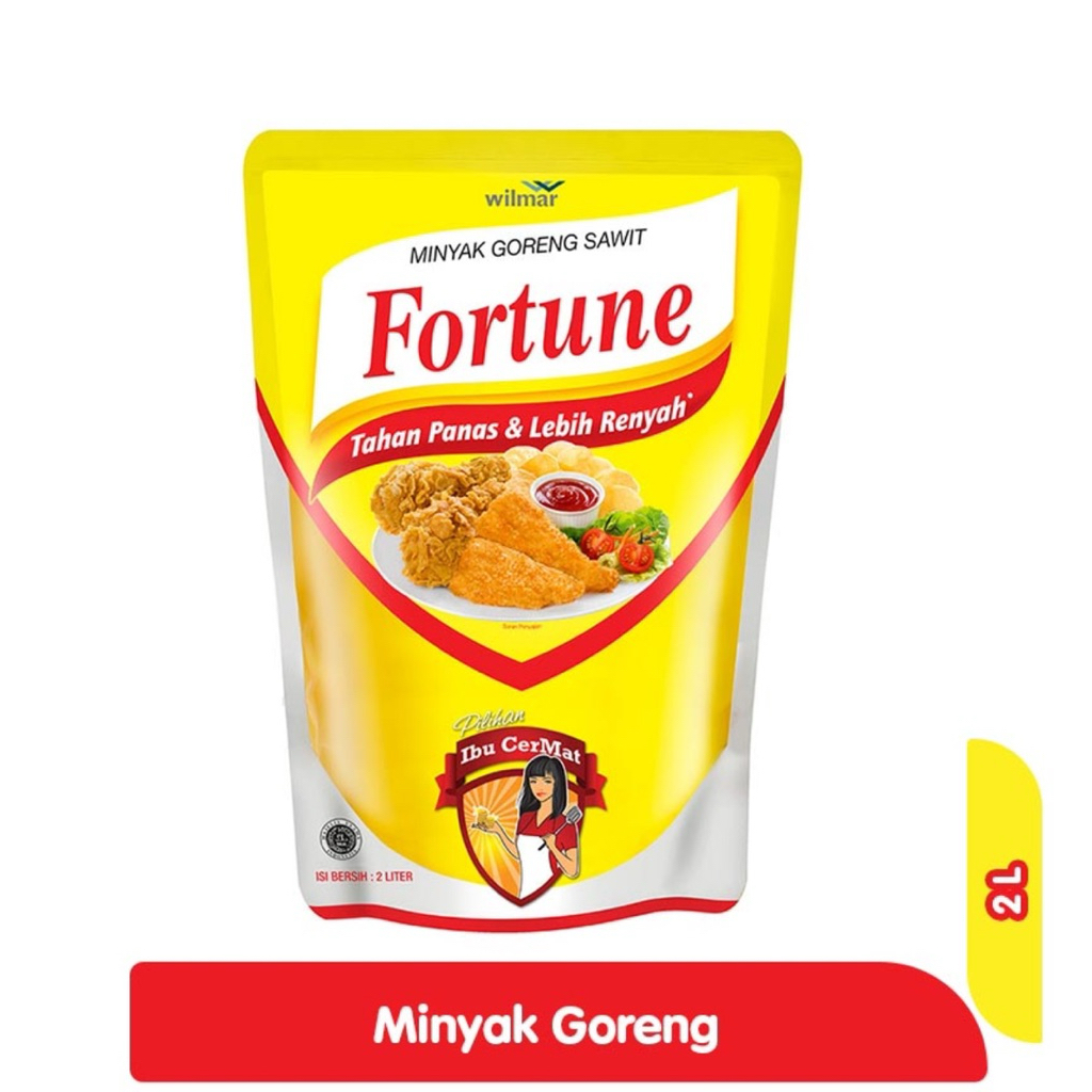 Fortune Minyak Goreng Pouch 2 Liter - Wilmar