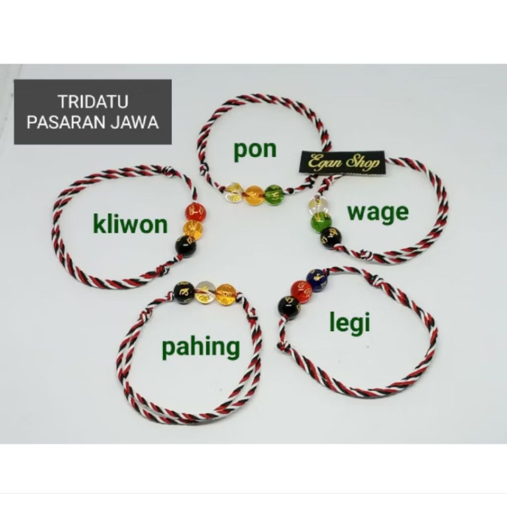 PROMO Gelang Tangan Tridatu Tibet Hari Pasaran Jawa Pon Wage Kliwon Legi Pahing Gelang Weton Jawa Ge