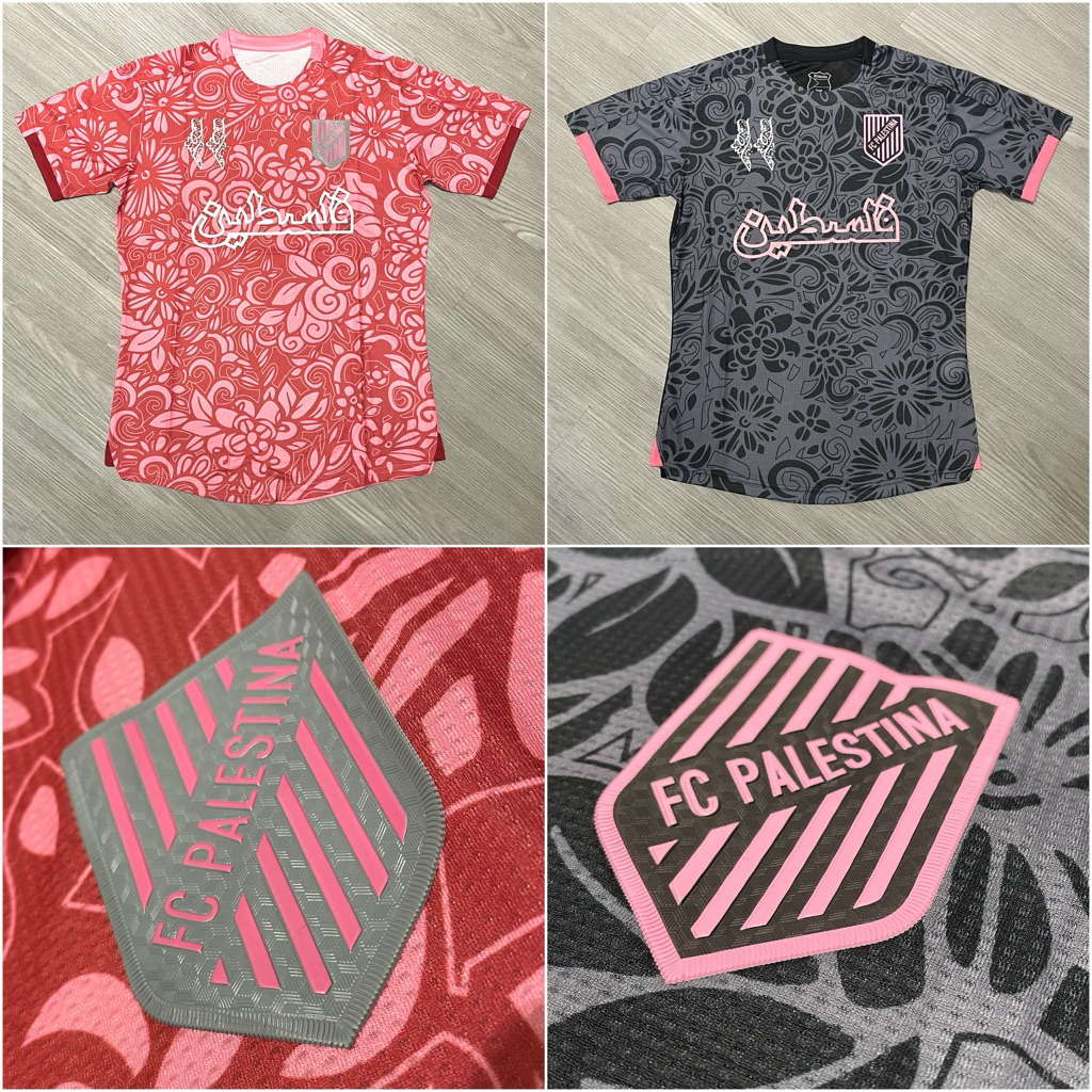 Jersey GO PI Palestina FC Dewasa & Remaja Baju Kaos Bola Palestina FC Kaos Bola FC Palestina Player 