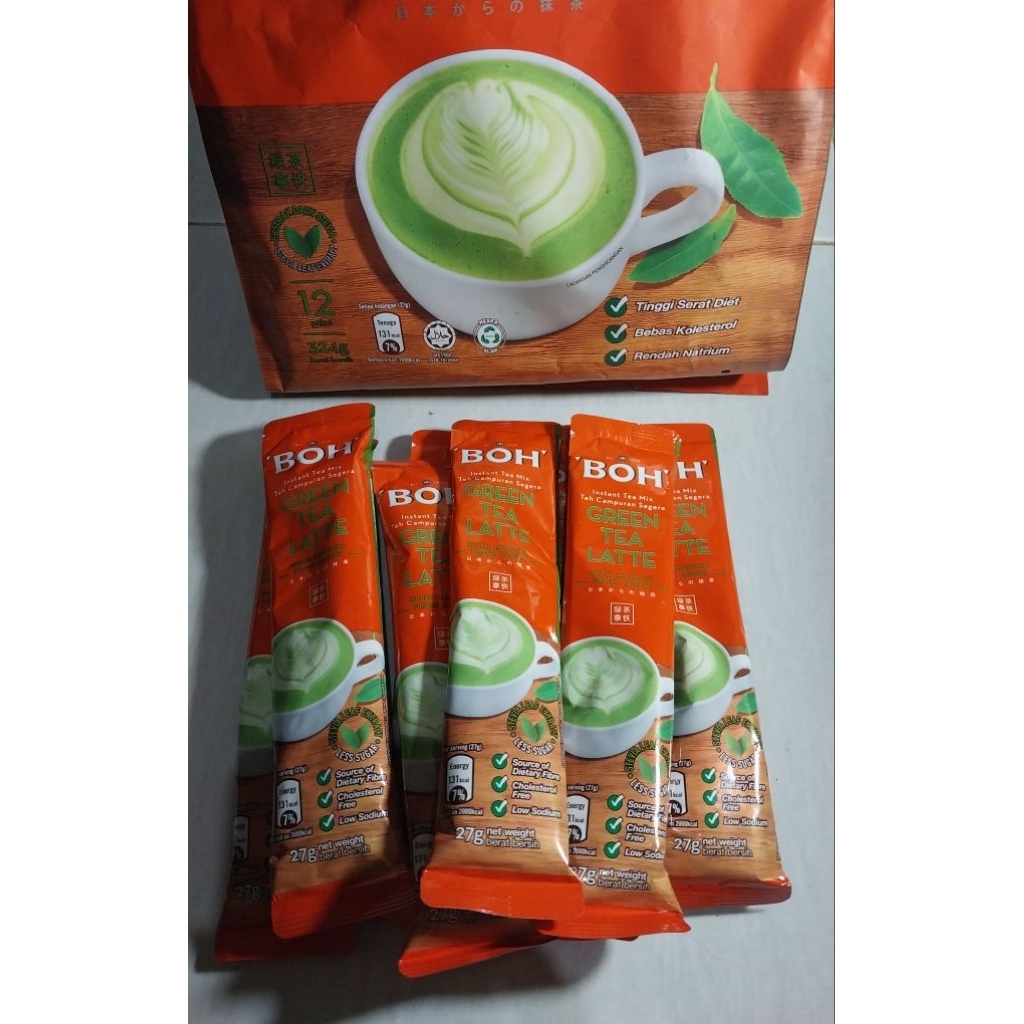 BOH Green Tea Latte – Eceran Sachet - Bebas Kolesterol