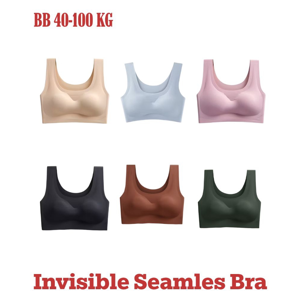 FAKAWEAR BRA SEAMLESS PREMIUM Tanpa Kawat BH Gym Pakaian Dalam Wanita