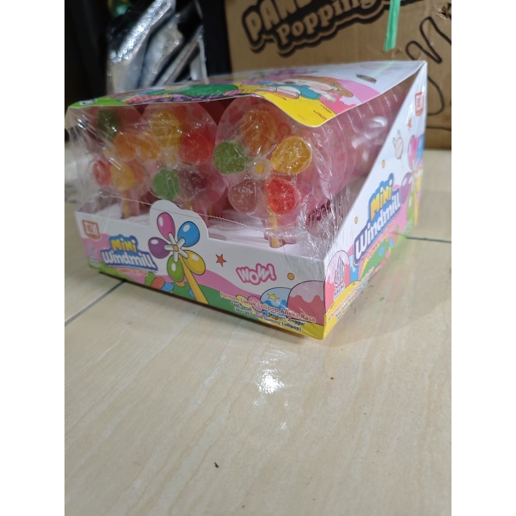 Mini windmill permen lunak lolipop