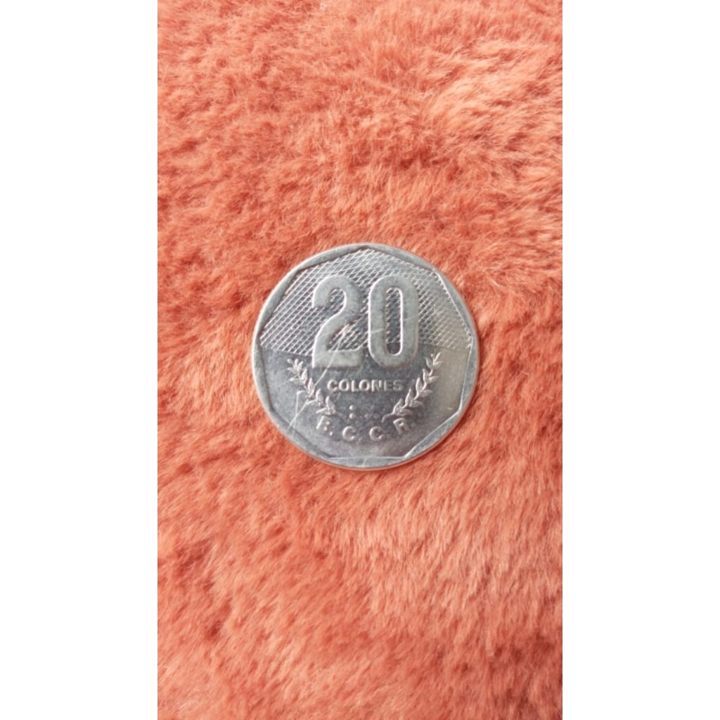 Uang Koin 20 colones Costa Rica 1983